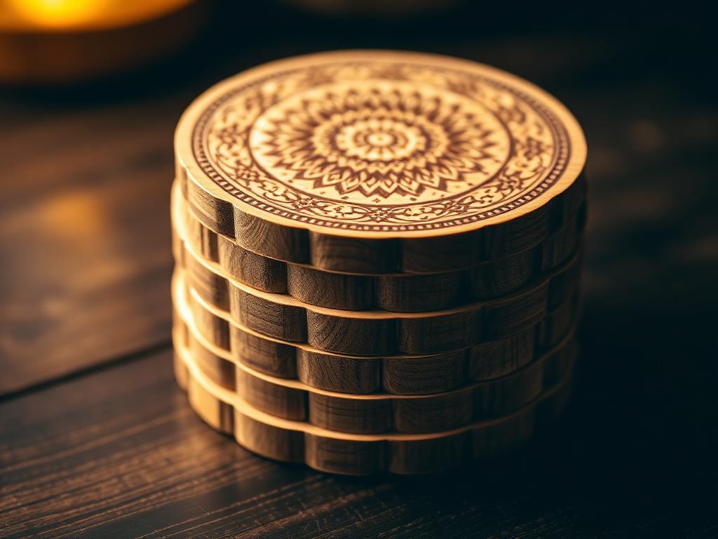 Laser-Engraved Coasters